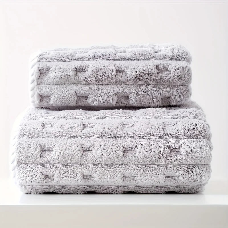 Bath Towels Coral Velvet Cloud — Thickened Enlarged Soft Quick-Dry Individually Packaged — view 7 of bath & towels