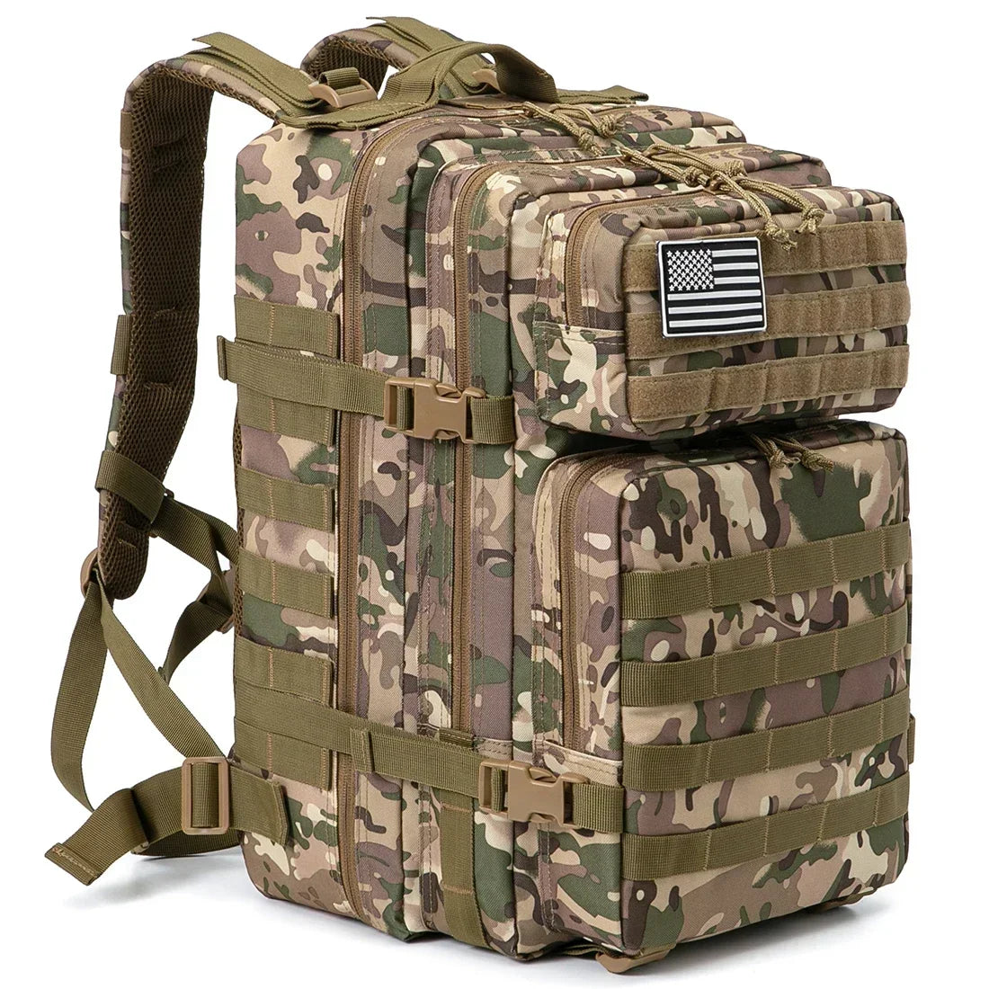 45L Tactical Military-Style Backpack — MOLLE Webbing for EDC & 3-Day Use — view 11 of outdoor sports