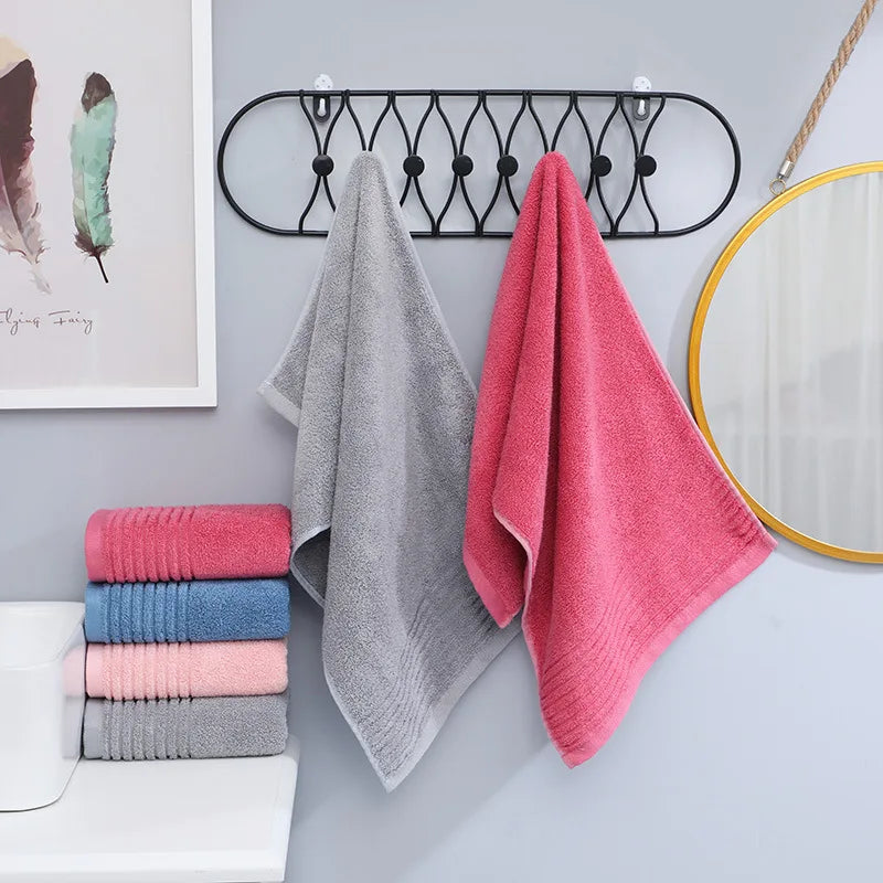 Bath Towels Bamboo Fiber Red Set — Thick Absorbent Luxury Adult Face & Bath, 1/4/6-Piece Holiday Gift — view 2 of bath & towels