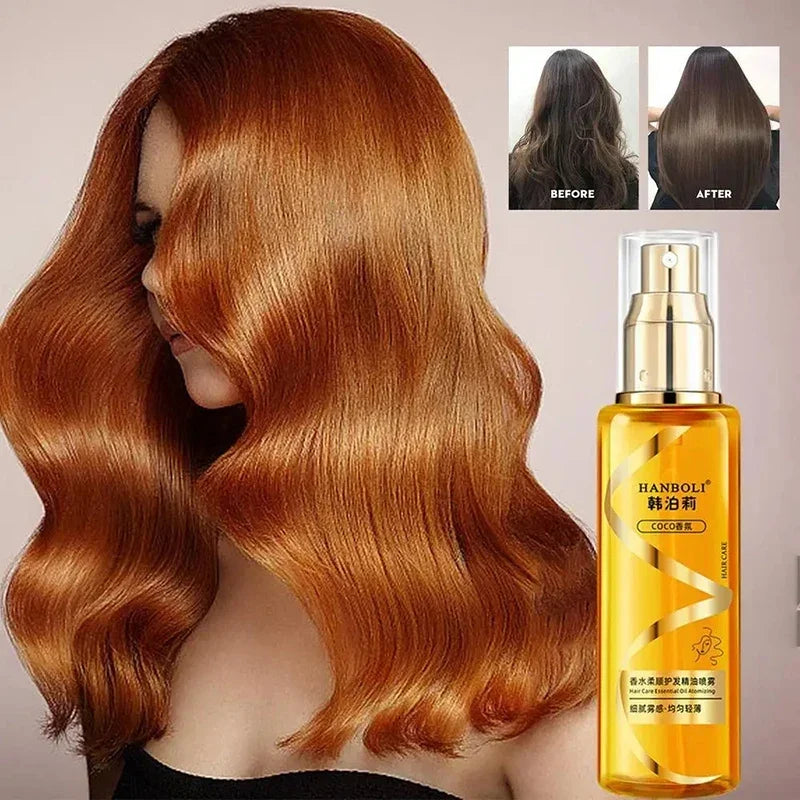 100ml Premium Harmless Hair Oil Spray Scented Nourishing Conditioning Oil Deeply Moisturizing Hair Curly Sheen Spray Gift Women