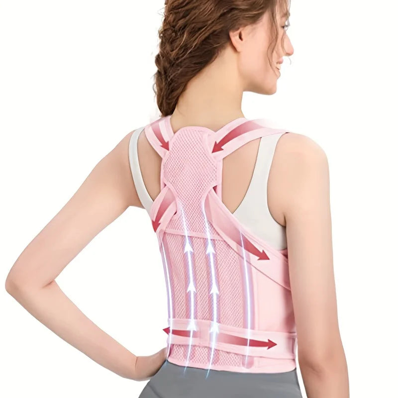 Adjustable Hunchback Posture Corrector Vest — Discreet Daily Trainer — view 7 of braces & support