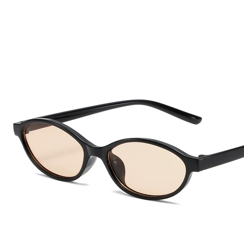 Vintage Small-Frame Oval Sunglasses — Women's UV400 Retro Sun Glasses — view 11 of sunglasses