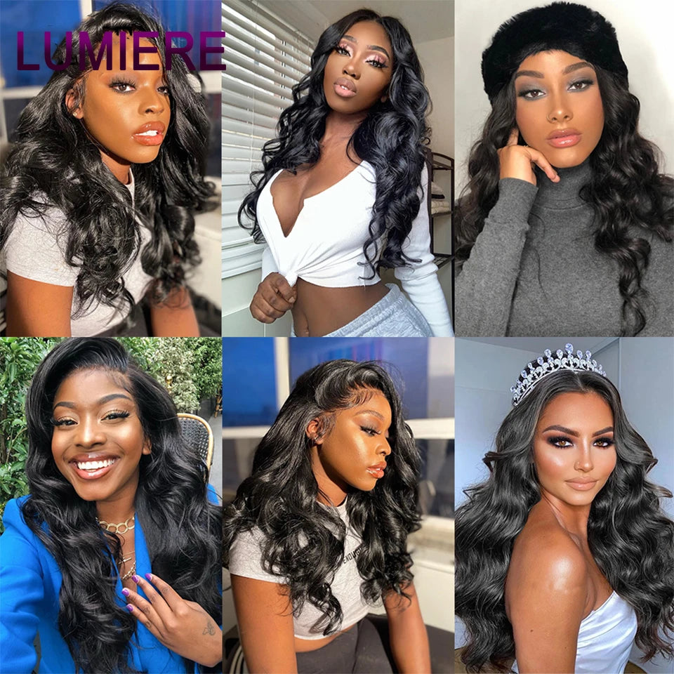 Brazilian Body Wave Clip-In Human Hair Extensions (8PCS Full Head) – Double Weft Clip-On Set — view 3 of beauty & personal care