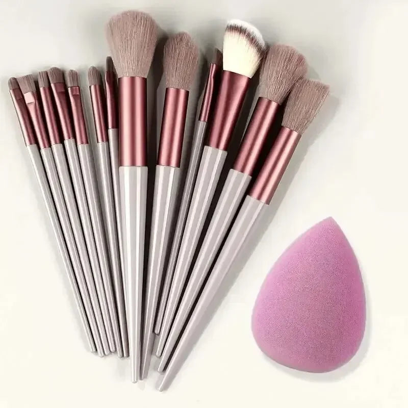 Professional Makeup Brush Set — Soft Fluffy Cosmetic Brushes for Foundation, Powder &amp; Blush — view 7 of makeup