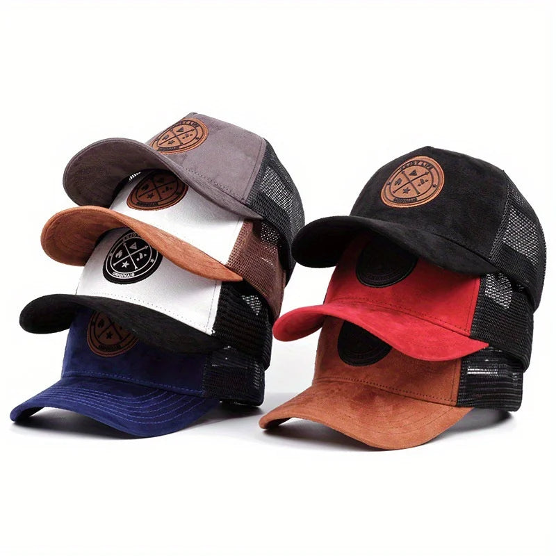 Summer Mesh Baseball Cap ENJOY LIFE — Breathable Snapback Trucker Hip-Hop Patch Hat Unisex — view 2 of hats & caps
