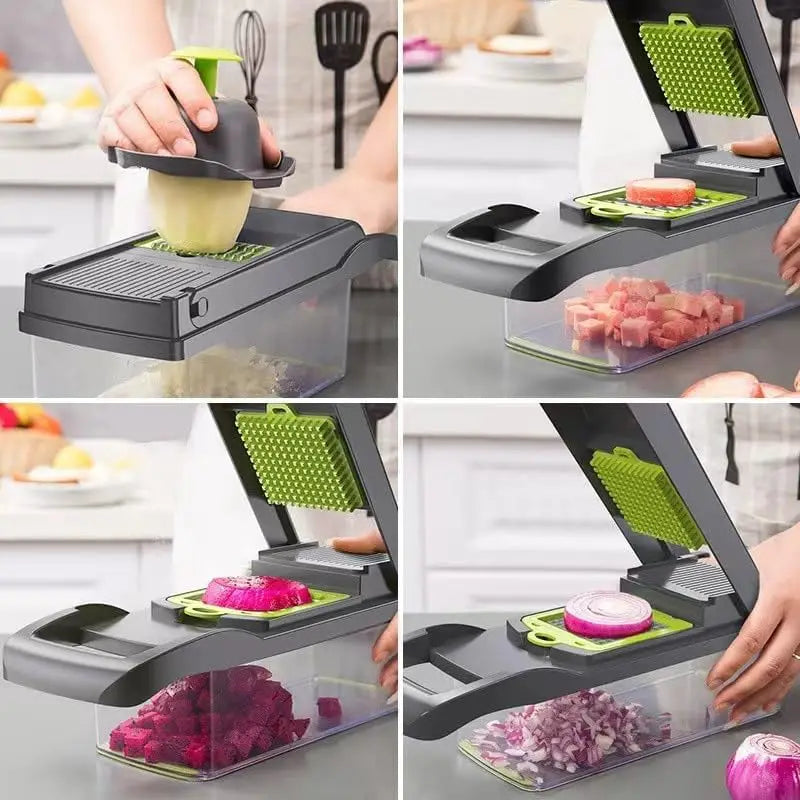 16-in-1 Professional Vegetable Chopper – Multifunction Kitchen Slicer & Food Prep Tool — view 6 of home & kitchen