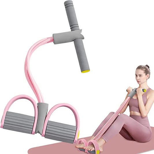 Resistance Bands — 4-Tube Pedal Puller, Full-Body Elastic Pull Rope — view 1 of sports & fitness
