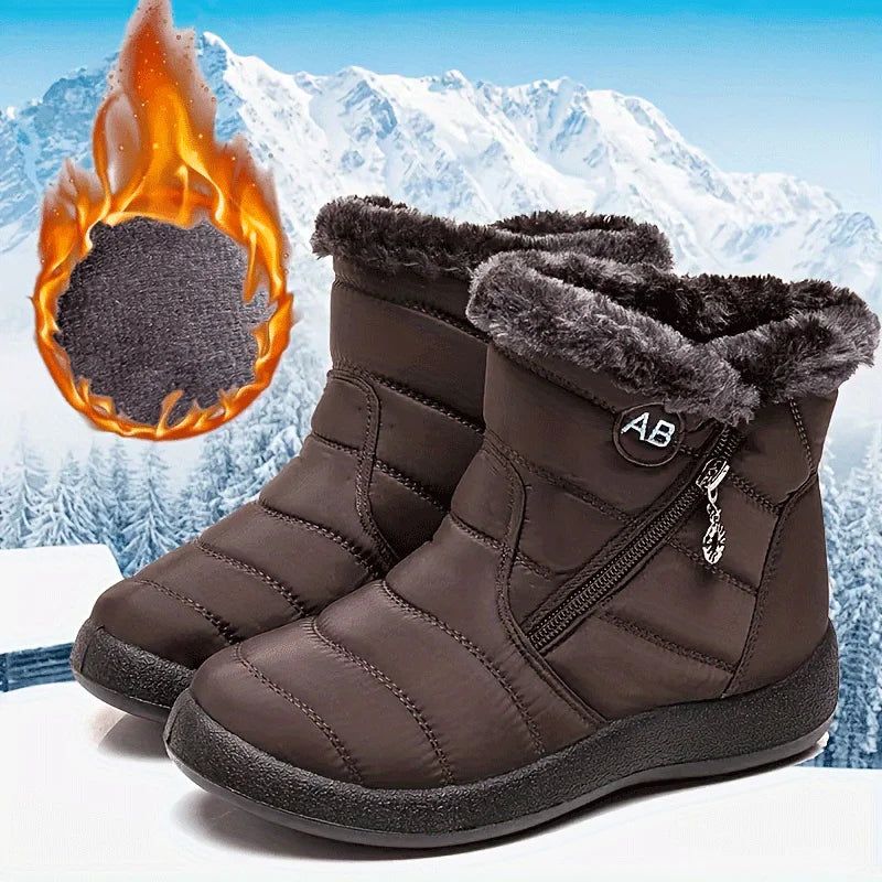 Women's Waterproof Autumn-Winter Snow Boots — Lightweight Outdoor Ankle Boots — view 8 of boots
