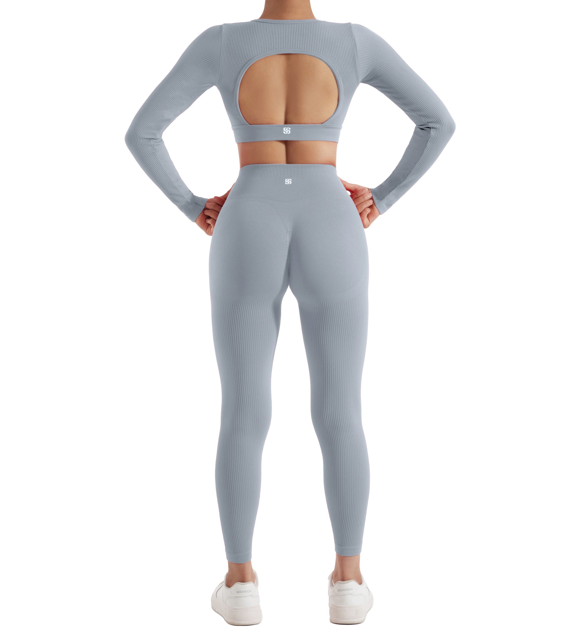 Women's Activewear Long-Sleeve Tracksuit Set — Quick-Dry Yoga Gym 2-Piece — view 8 of women's activewear