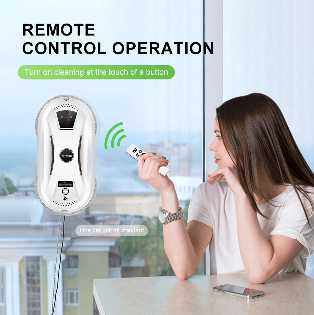 PuRuiKai AI smart automatic window cleaning robot for streak-free glass — view 2