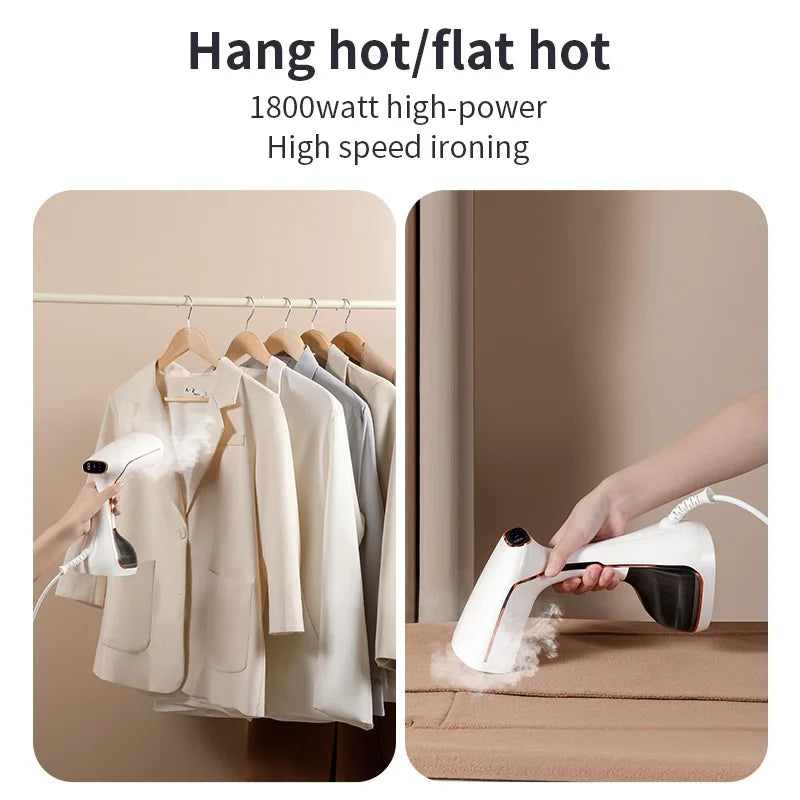 Tinsol 1800W Handheld Clothes Steamer – 15s Fast Heat, Touch Screen, 320ml Tank, 3 Gears — view 4 of home & kitchen
