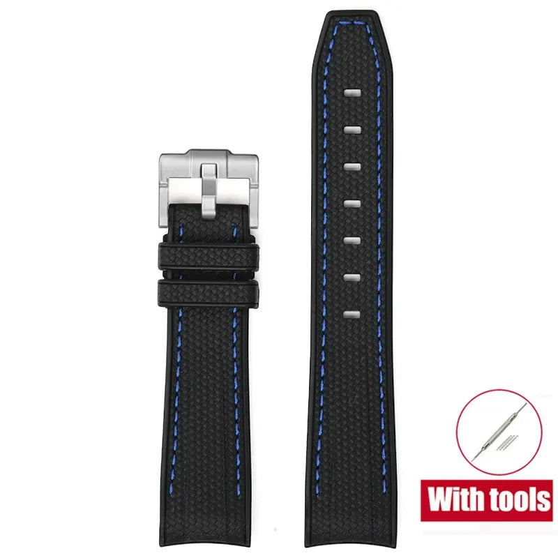 MoonSwatch Diving Strap — 20mm Curved-End Rubber Watch Band for Omega x Swatch — view 15 of watch straps