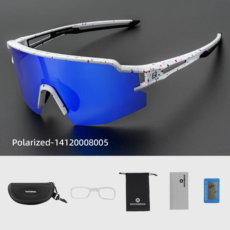 ROCKBROS Cycling Sunglasses Photochromic Eye-Protecting — Adaptive Windproof Bicycle Outdoor Goggles — view 16 of sunglasses