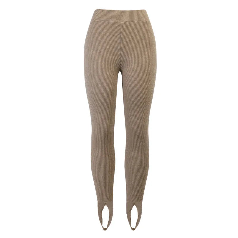 Speckled Seamless Workout Leggings — High-Waisted Soft-Knit Tights for Women — view 6 of sports & fitness
