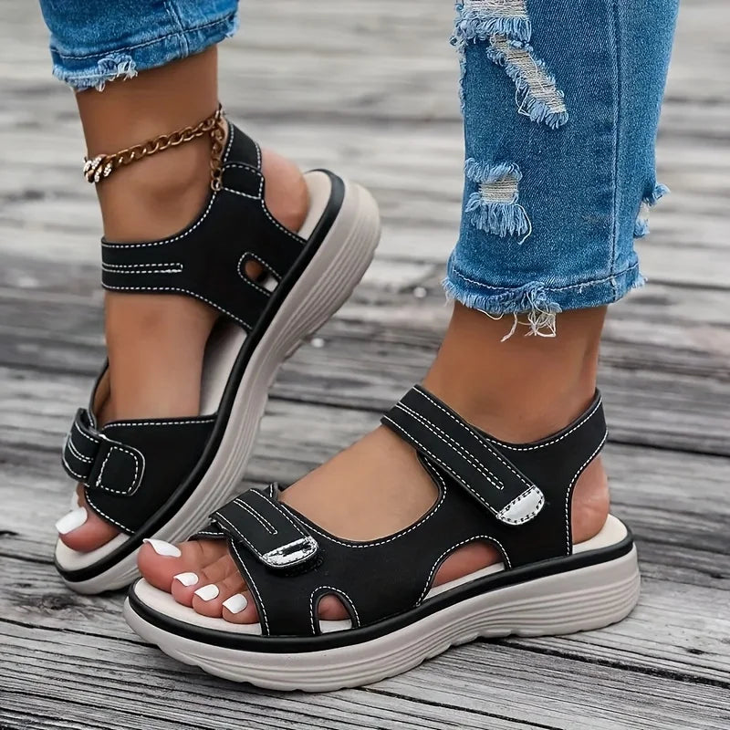 Summer Sandals Plus-Size Wedge Beach Shoes — 2026 Lightweight Platform Sandals for Women — view 2 of summer sandals