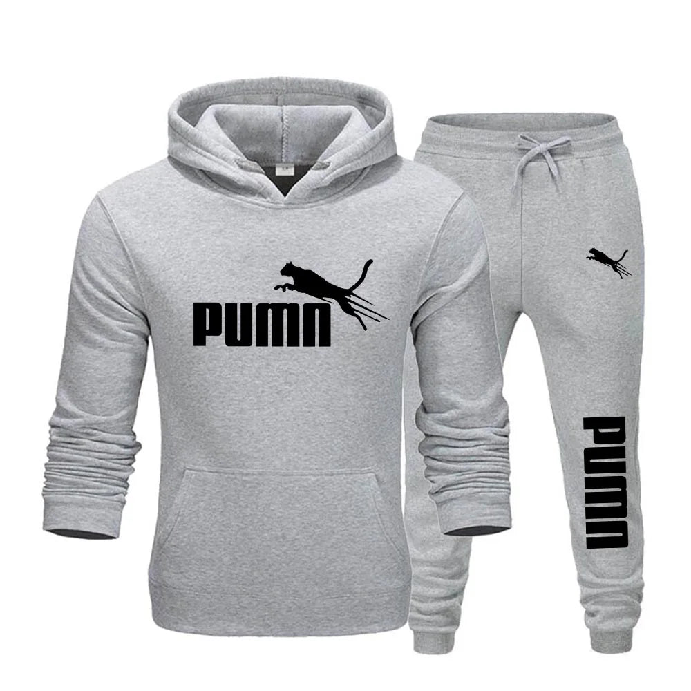 New Autumn Winter Men Women Tracksuit Hoodies + Pants 2Pcs Sets Suit Fashion Trend Hip Hop Y2K Clothing Sportswear Sweatshirts