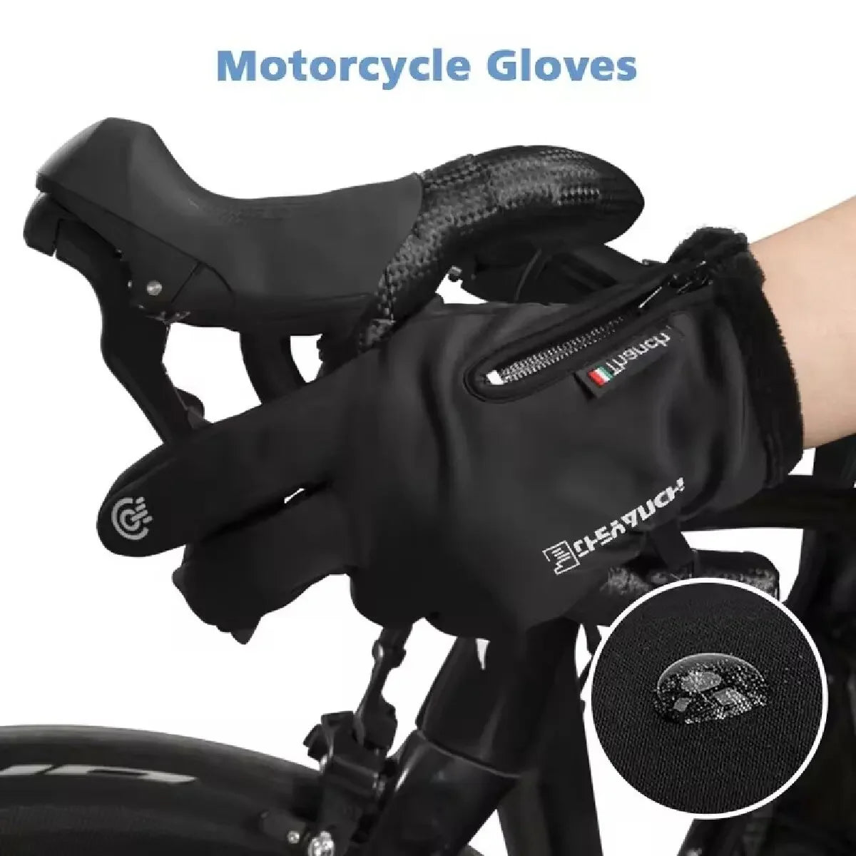 Winter Gloves Waterproof Thermal Touchscreen — Windproof Cold Weather Running Hiking Ski Gloves — view 4 of gloves