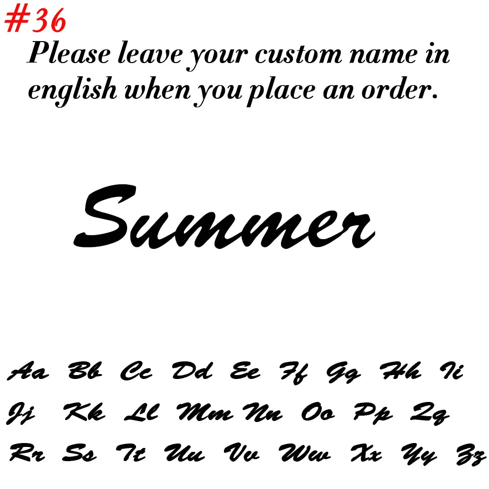 Custom Name Necklace for Women Personalized Cursive Letter Pendant Stainless Steel Jewelry — view 15 of jewelry & watches