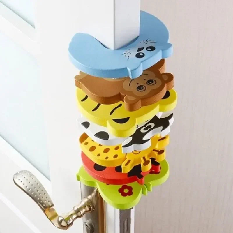 Anti-Pinch Door Finger Protector - Cartoon Foam Door Stopper for Kids — view 3 of baby safety