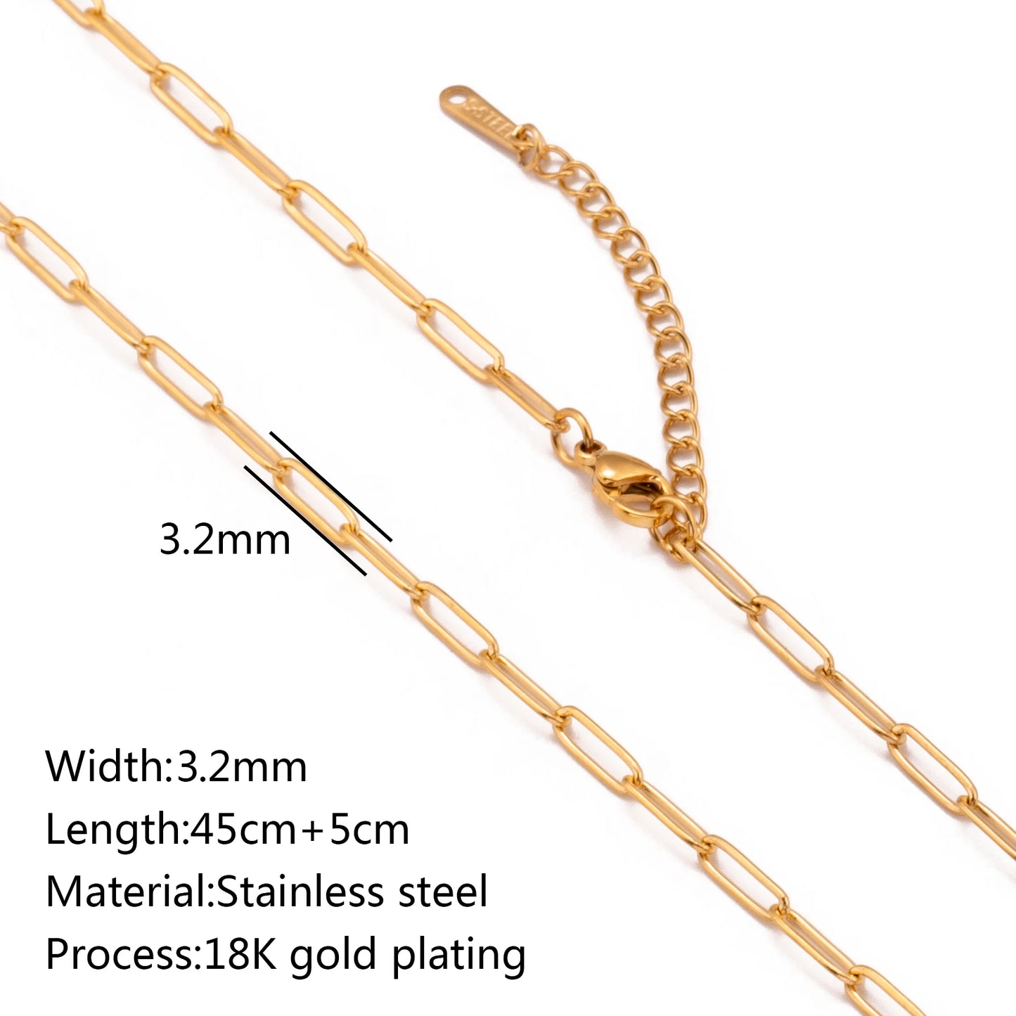 Unisex 5pc 18K Gold Cuba Cross Chain Necklace Set — PVD Plated Steel Jewelry