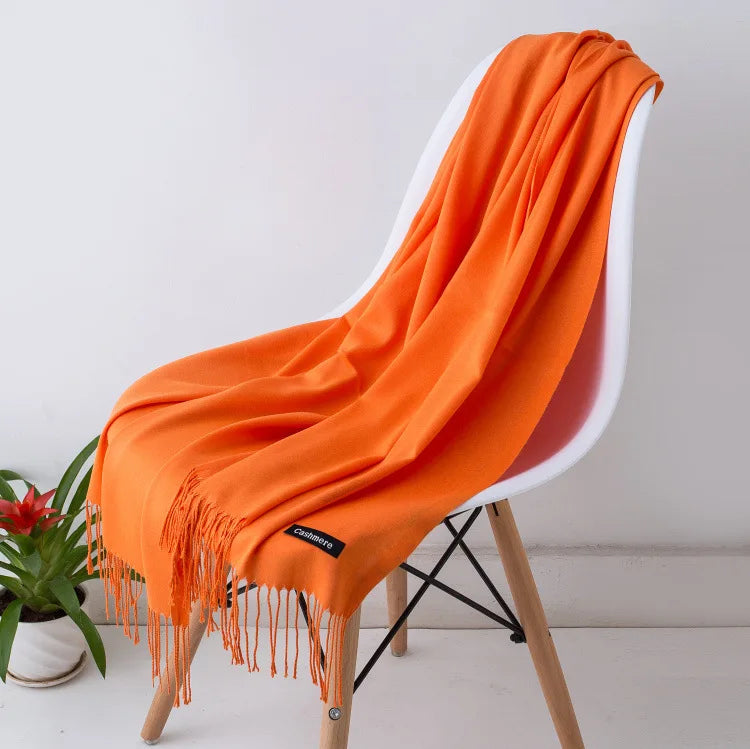 Pashmina Scarf Gray Collection — Soft Cashmere-Feel 24 Shades Travel Office Women's Wrap — view 20 of scarves & wraps