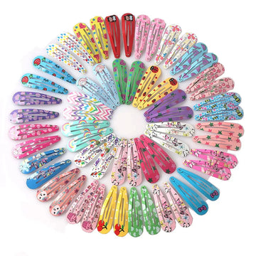 40Pcs/Lot Hair Accessories Girls Hairpin Print Cartoon Fruit Animal Flower Hair Clip Cute Powder Hairgrip New Children Headdress — view 1 of product