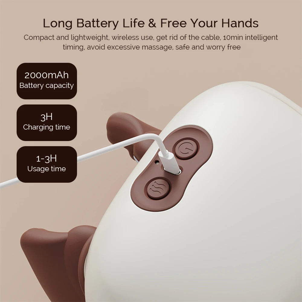 Trapezius Hand-Shape Shiatsu Shawl Massager — Neck, Shoulder & Back Kneading — view 3 of recovery & massage