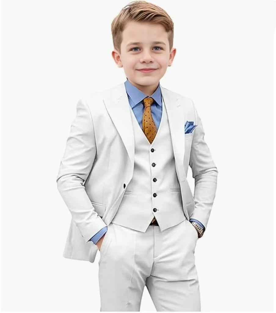 Boys' Suit Sets Wedding Dresses Boys Clothing Kids 2024 Elegant Child Costume Tuxedo Formal Blazer 3 Piece  2-16 Years Old