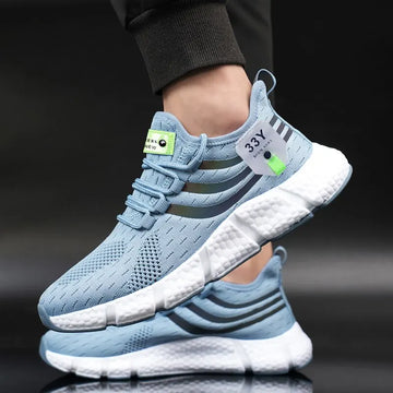 Men's Mesh Sport Sneakers — Breathable Lightweight Outdoor Running Trainers — view 1 of sneakers