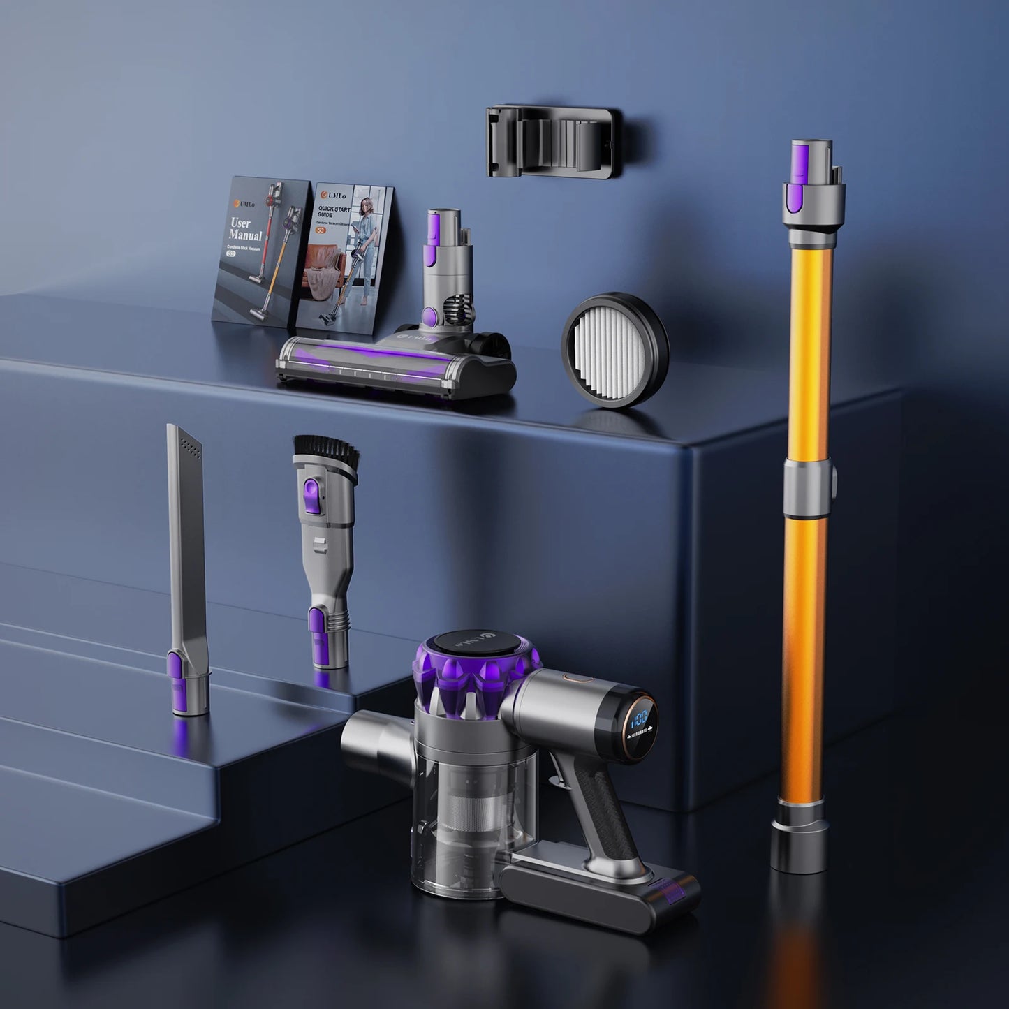 Cordless Vacuum Cleaner 40KPa – 55-Min Runtime Pet Hair Vacuum with Touchscreen — view 6 of electronics & gadgets