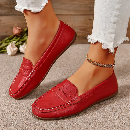 Flats & Ballet — Comfortable Lightweight Loafer Flats, Spring Autumn Shallow Slip-Ons — view 1 of flats & ballet