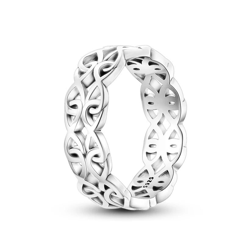Women's 925 Sterling Silver Hollow Ring — Flower Butterfly Heart Sun Fashion Jewelry