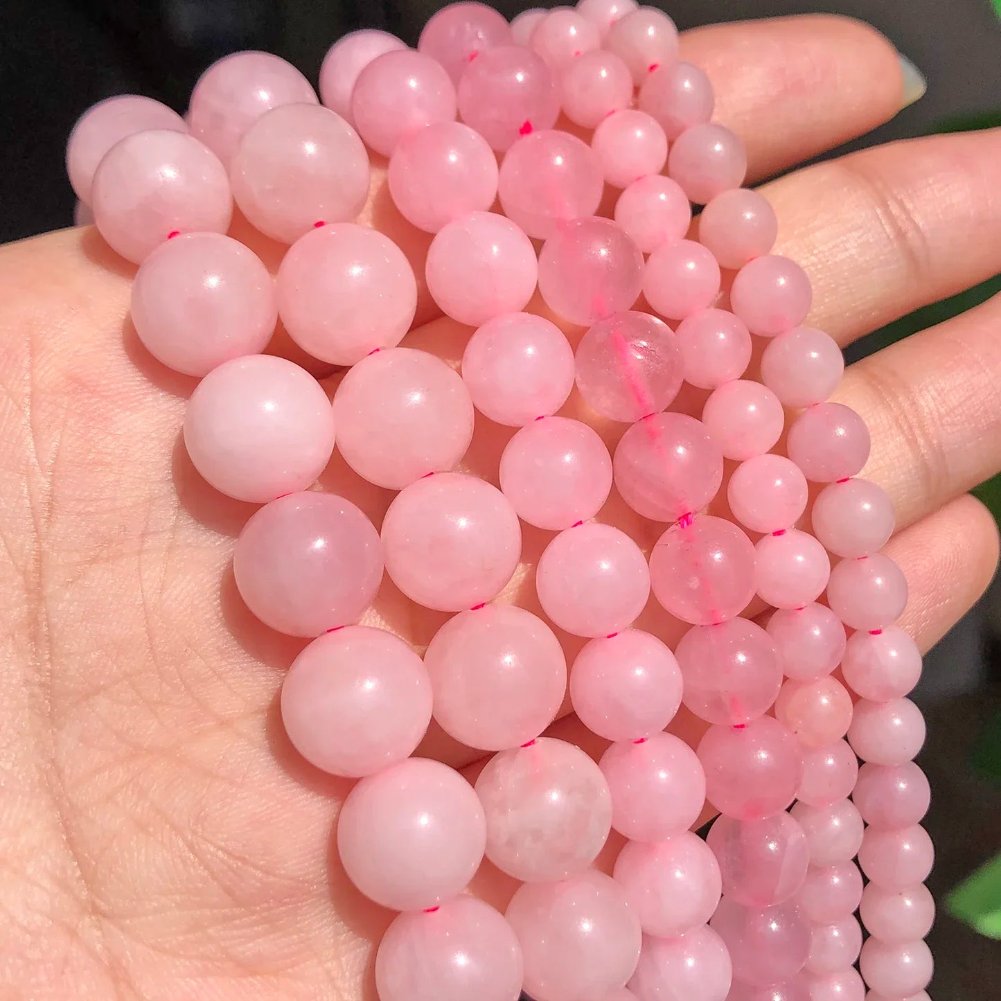 Pearl & Yooperlite Fire Sodalite Beads 15" — 8mm Glow Stone Strand for DIY Jewelry