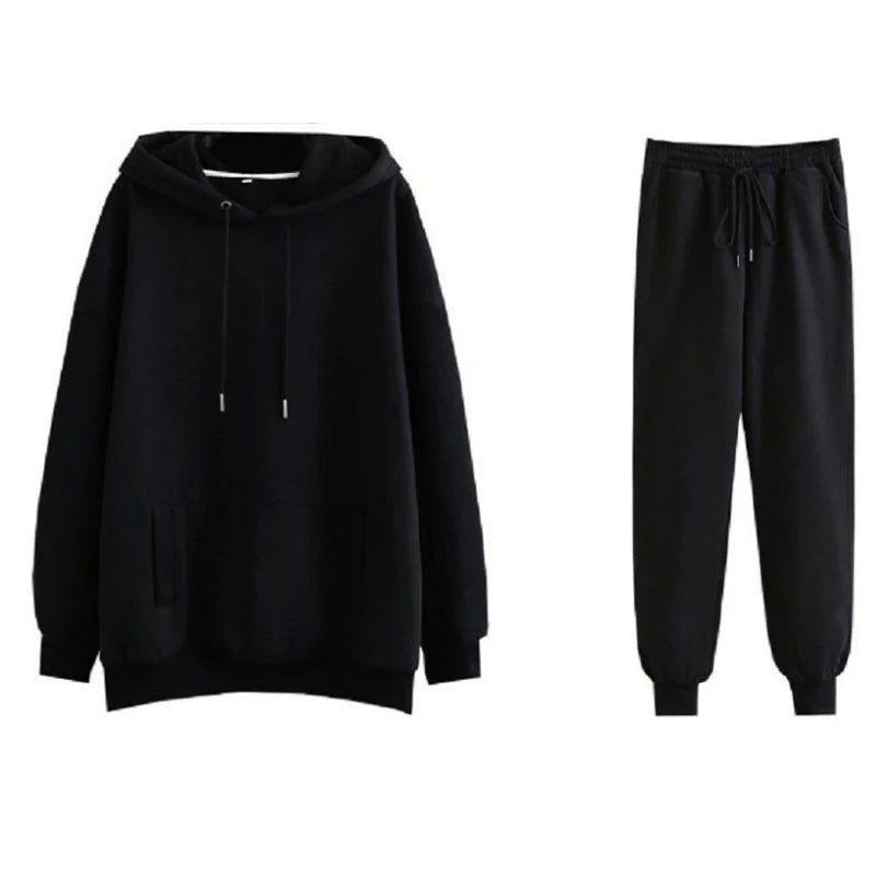Women&rsquo;s Hoodie &amp; Sweatpant Tracksuit &mdash; Autumn-Winter Lounge Wear 2-Piece Set — view 13 of tracksuits