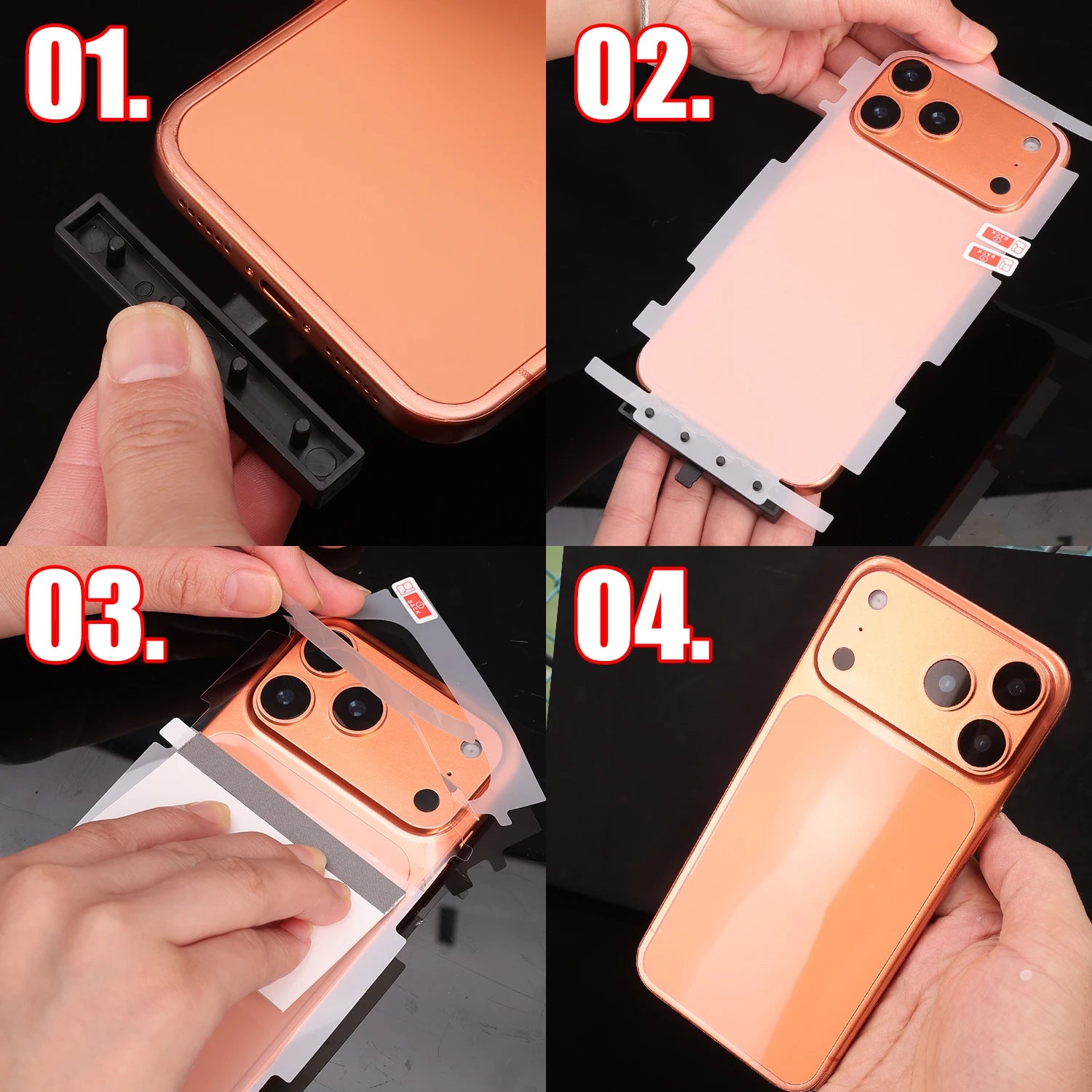 Border Hydrogel Film for iPhone 17 Pro Max / 17 Air HD Side Frame Wrap — view 2 of screen protectors