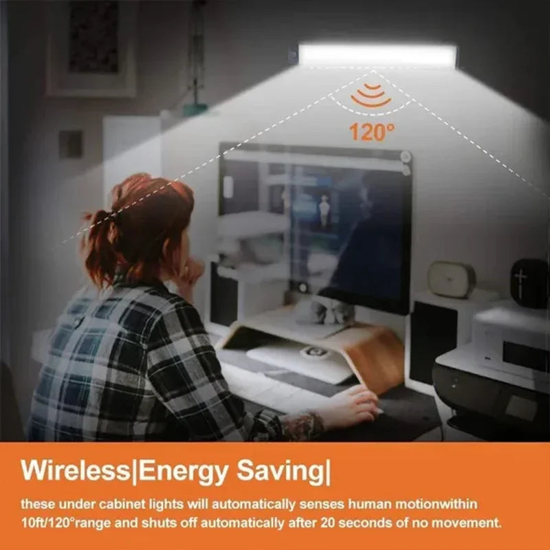 Under-Cabinet Kitchen Light &mdash; Motion Sensor USB Rechargeable Magnetic Strip for Wardrobe &amp; Cupboards — view 2 of led &amp; smart lighting