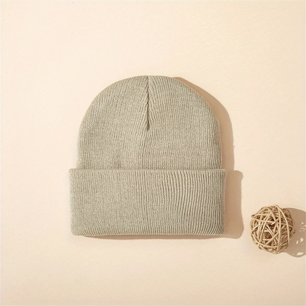 4pcs Baby Knit Cuffed Beanie Bundle - Multi-Color Warm Hats for Boys & Girls — view 6 of baby hats