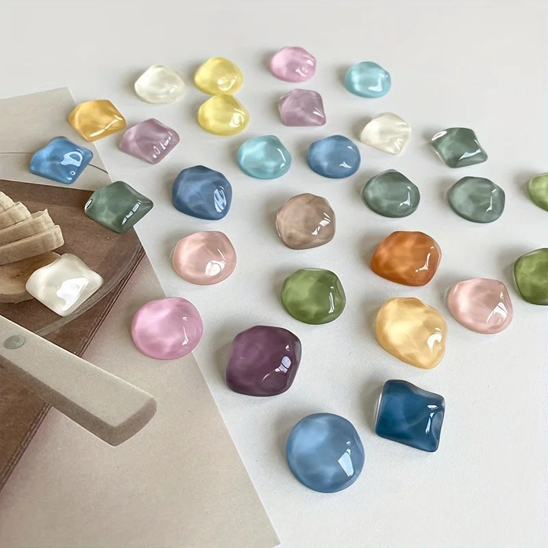 Home Decor Geometric Ripple Fridge Magnets — 8 Pcs Colorful Whiteboard & Message Board Magnets — view 1 of home decor