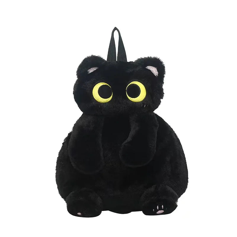 Black Cat Plush Kawaii Backpack - Kitten Doll Crossbody Bag for Kids & Tweens — view 11 of backpacks