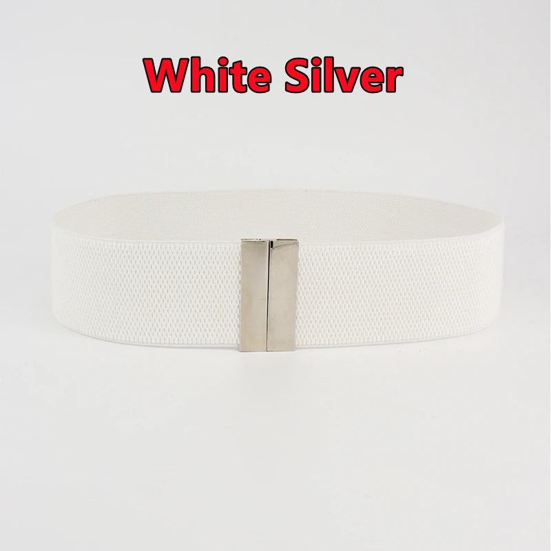 Belts Wide Elastic Women's Waist Belt — Cinch Coat & Dress Belt with Buckle — view 10 of belts