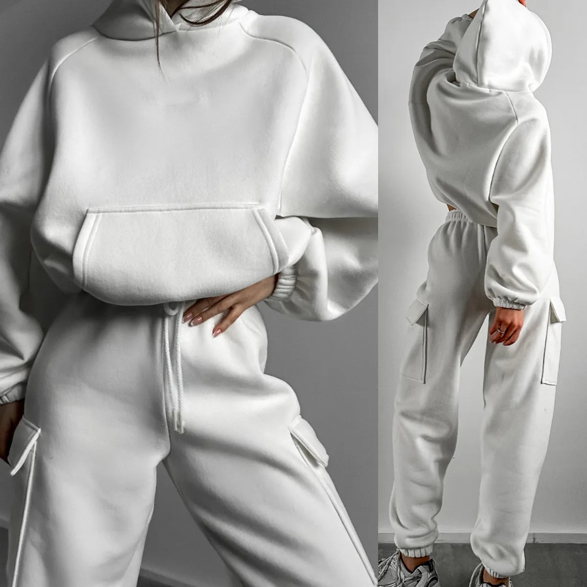 Women&rsquo;s Zip-Up Hoodie Sweatsuit (Classic Cut) &mdash; Hoodie Jacket + Jogger Pants Tracksuit — view 6 of tracksuits