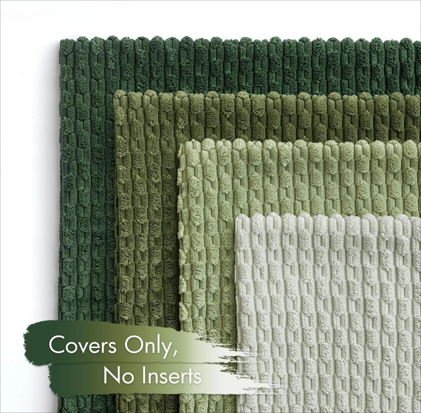 Spring Corduroy Throw Pillow Cover &mdash; 20&times;20 in Farmhouse Boho Striped Cushion Case — view 5 of cushion covers & pillow cases