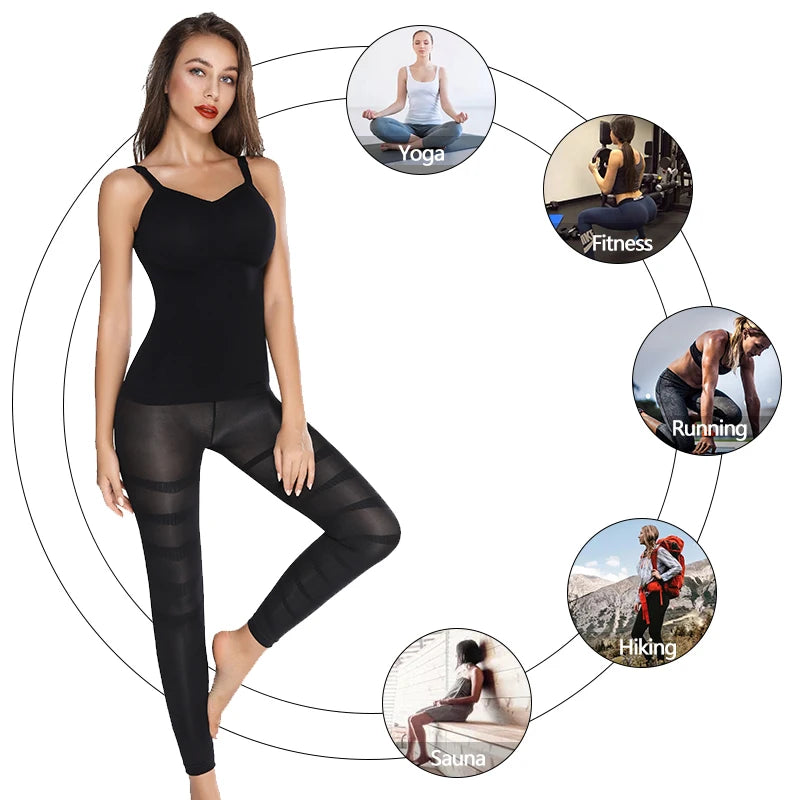 Tummy-Control Waist-Trainer Leggings — Slimming Body-Shaper Yoga Pants — view 6 of sports & fitness
