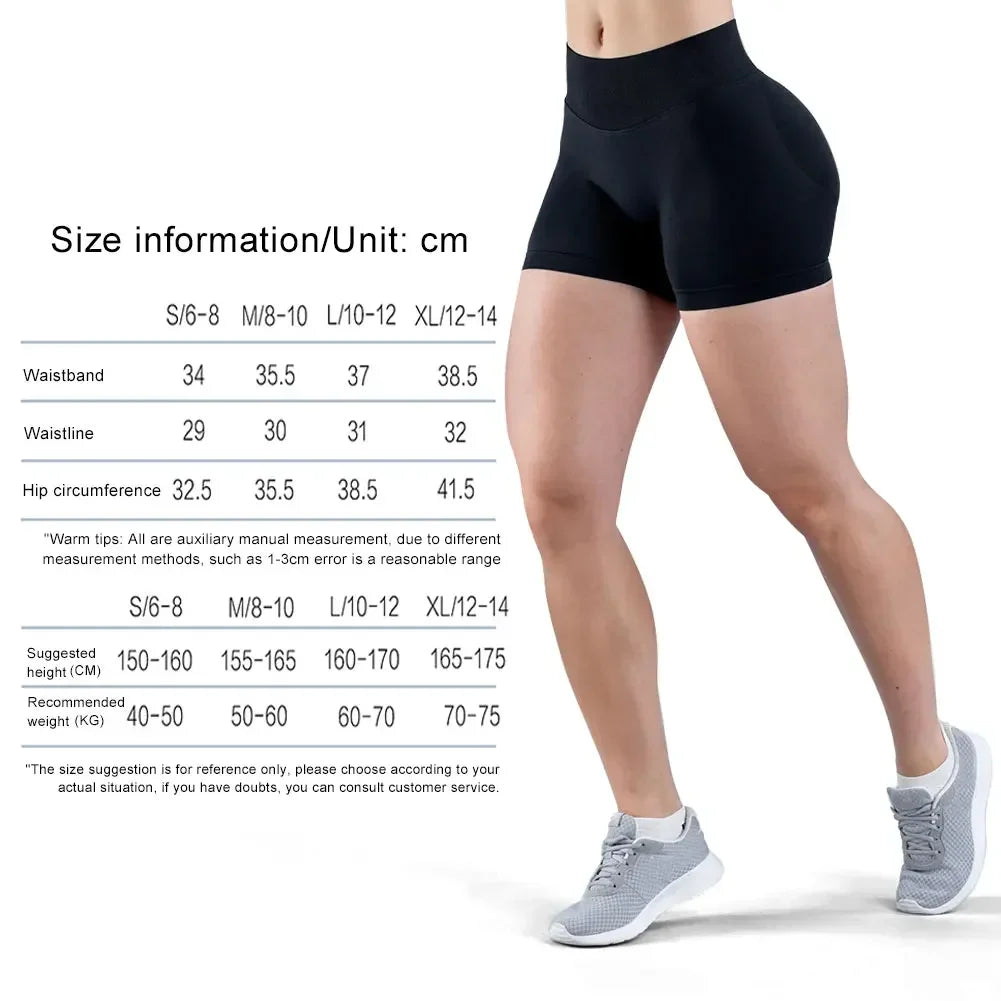 Women's Activewear Seamless Biker Shorts — High-Elastic Squat-Proof Yoga Workout Tights — view 6 of women's activewear