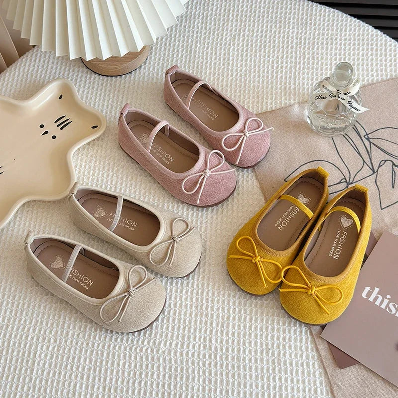 Flats & Ballet — Kids Bowtie Ballet Flats, Non-Slip Soft-Sole Toddler Dress Shoes — view 2 of flats & ballet