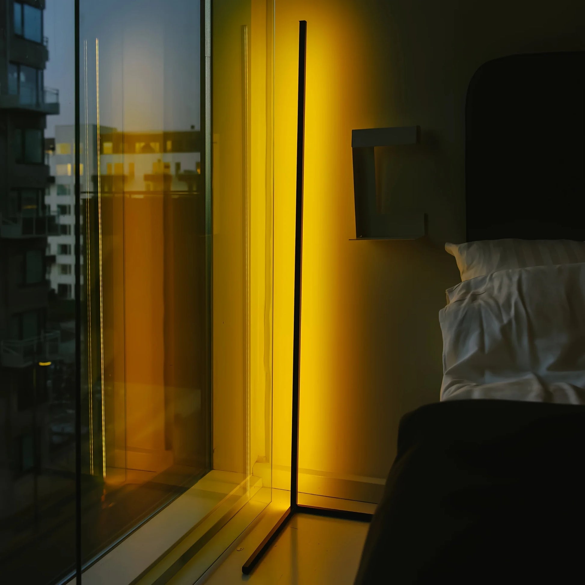 60-Inch RGB LED Corner Floor Lamp &mdash; Smart Color-Changing Light for Living Room, Bedroom &amp; Game Room — view 6 of led &amp; smart lighting