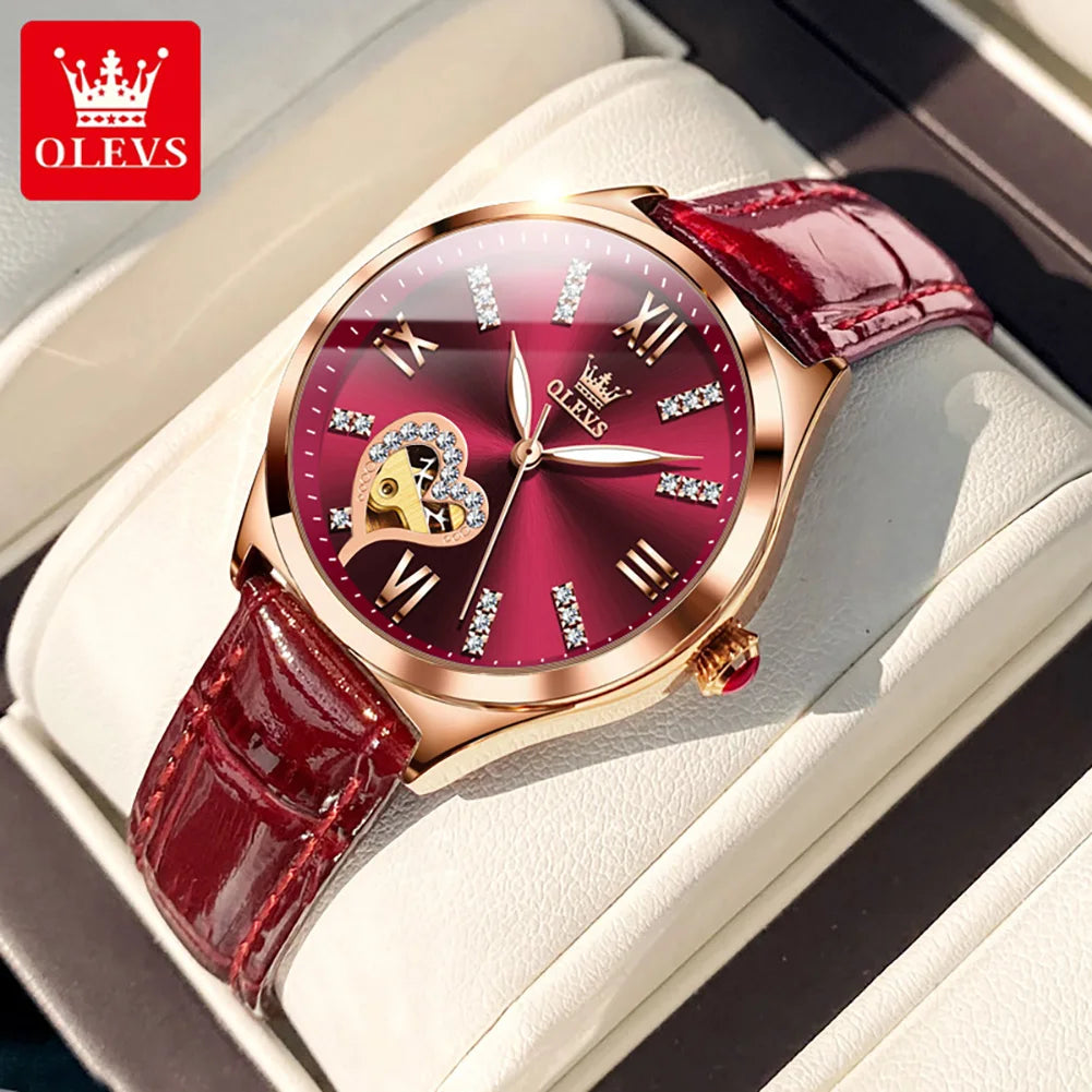 OLEVS 6636 Women's Roman Dial Watch — Luxury Fashion Quartz Wristwatch — view 12 of watches