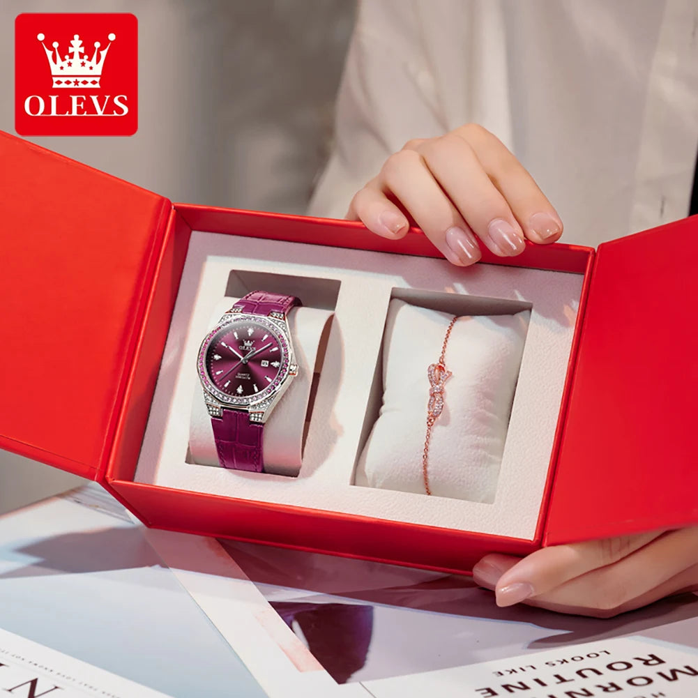 OLEVS Women's Diamond Watch — Original Luxury Quartz Wristwatch — view 13 of watches