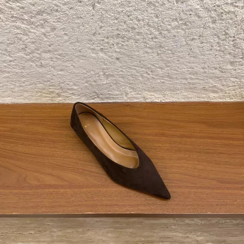 Flats & Ballet — Pointed-Toe Casual Walking Flats, Shallow Slip-On Comfort Sports Shoes — view 4 of flats & ballet