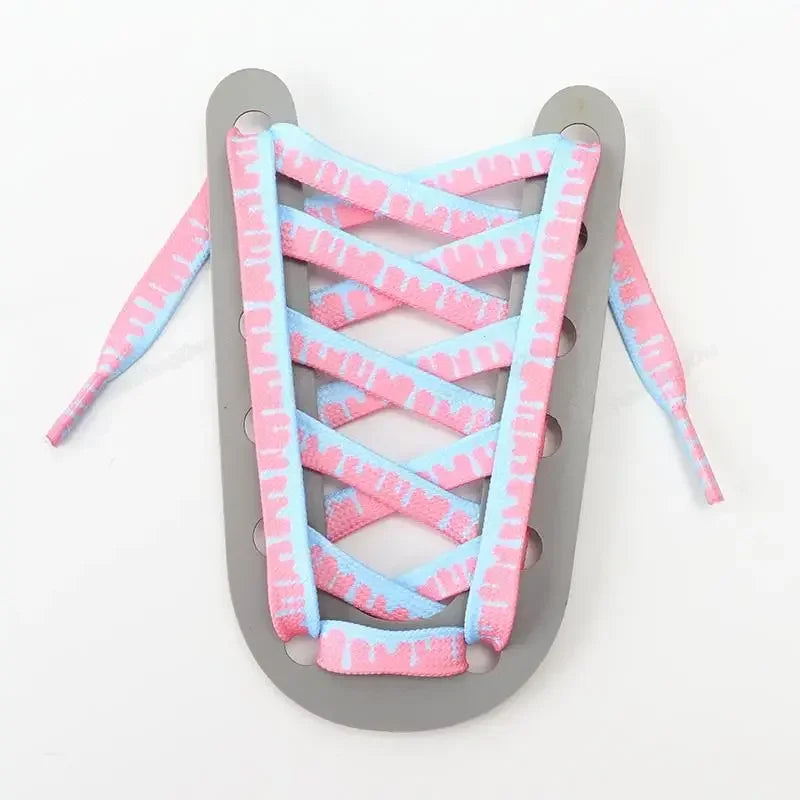 Rainbow Ice-Cream Shoelaces — Elastic No-Tie Sneaker Laces — view 11 of shoe accessories